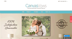 Desktop Screenshot of canvasvows.com